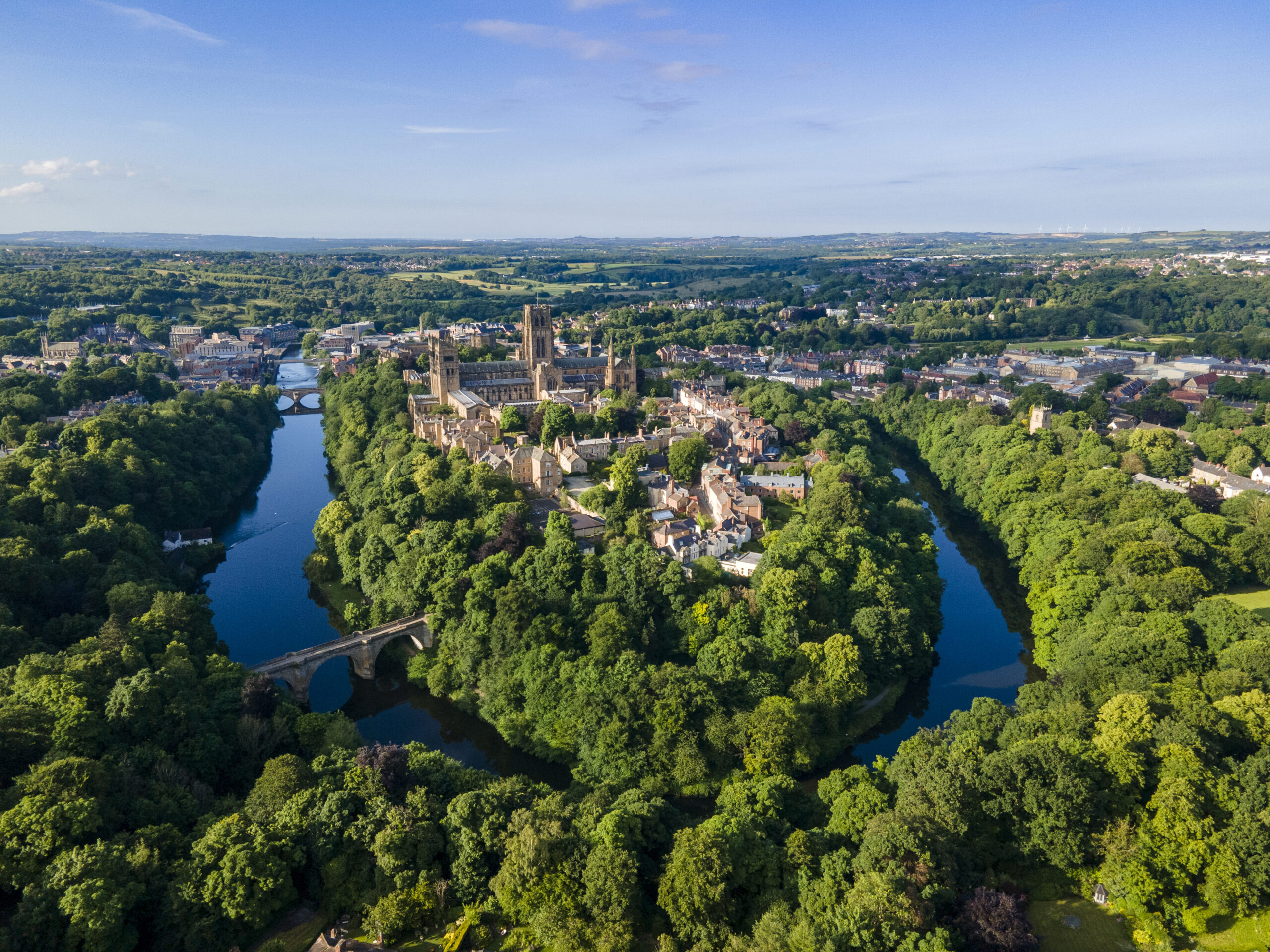 Durham City drone image