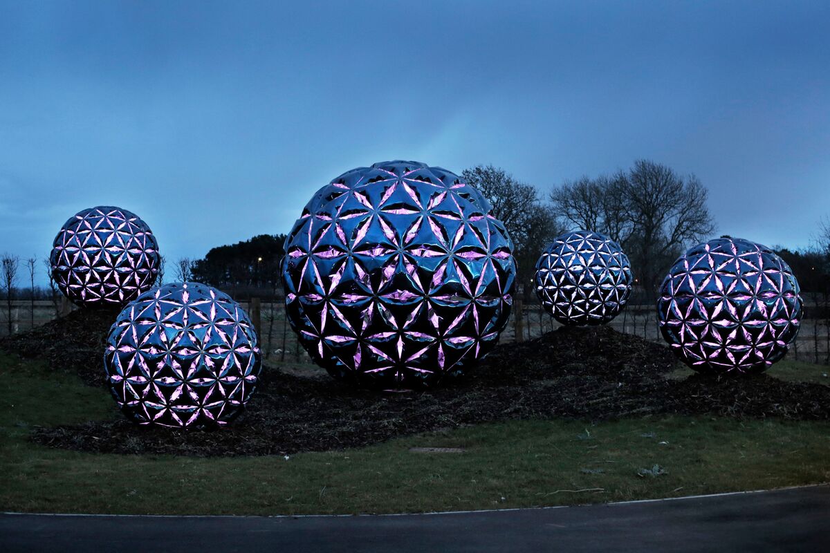 A sculpture at NETpark