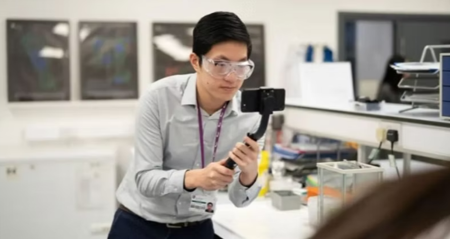 A scientist in a lab